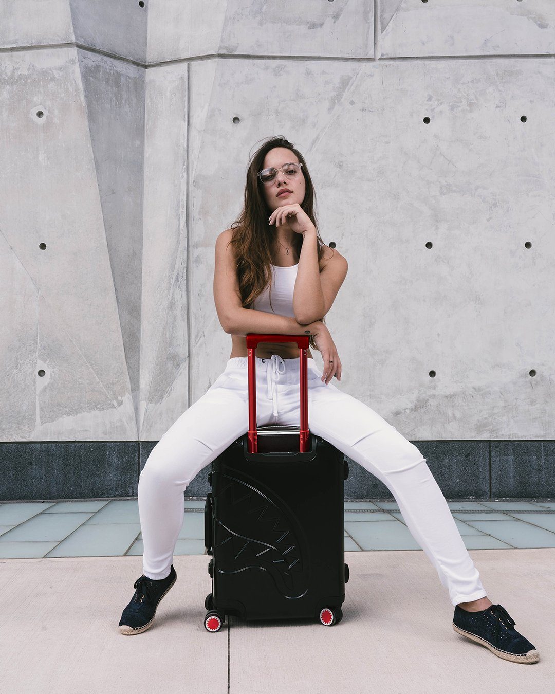 SHARKITECTURE MOLDED 22? CARRY-ON LUGGAGE
