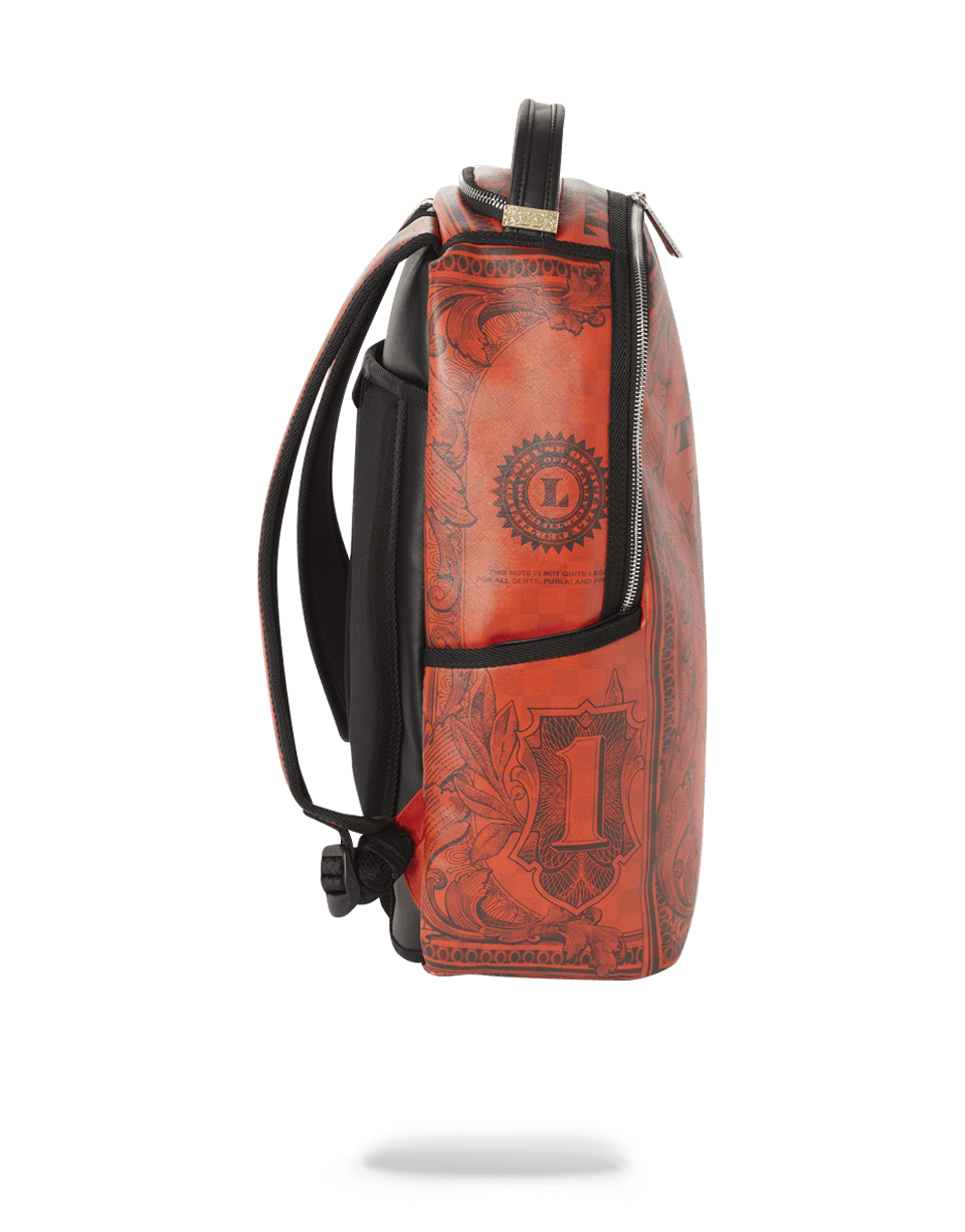 IN GOD WE TRUST RED BACKPACK (ONE OF ONE)