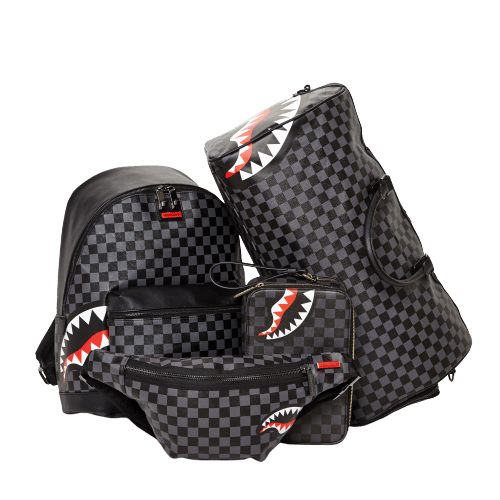 SHARKS IN PARIS (BLACK CHECKERED EDITION) CROSSBODY
