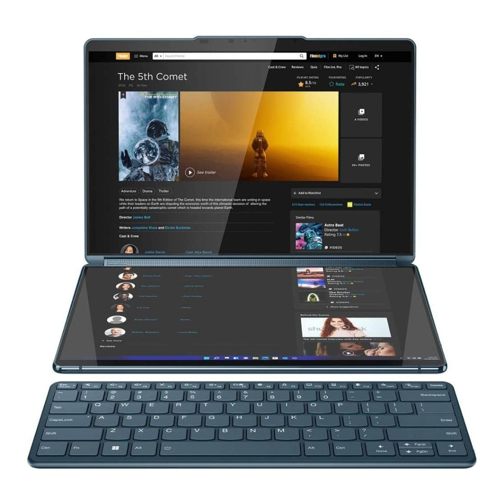 Lenovo Yoga Book 9 13IRU8 - 2x13.3 WQXGA+ Tch - i7-1355U - 16GB RAM - 1TB SSD - W/All Accessories