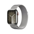 Apple Watch Series 9 (GPS + Cellular) 41mm Silver Stainless Steel Case w/ Silver Milanese Loop ? MRJ43LW/A