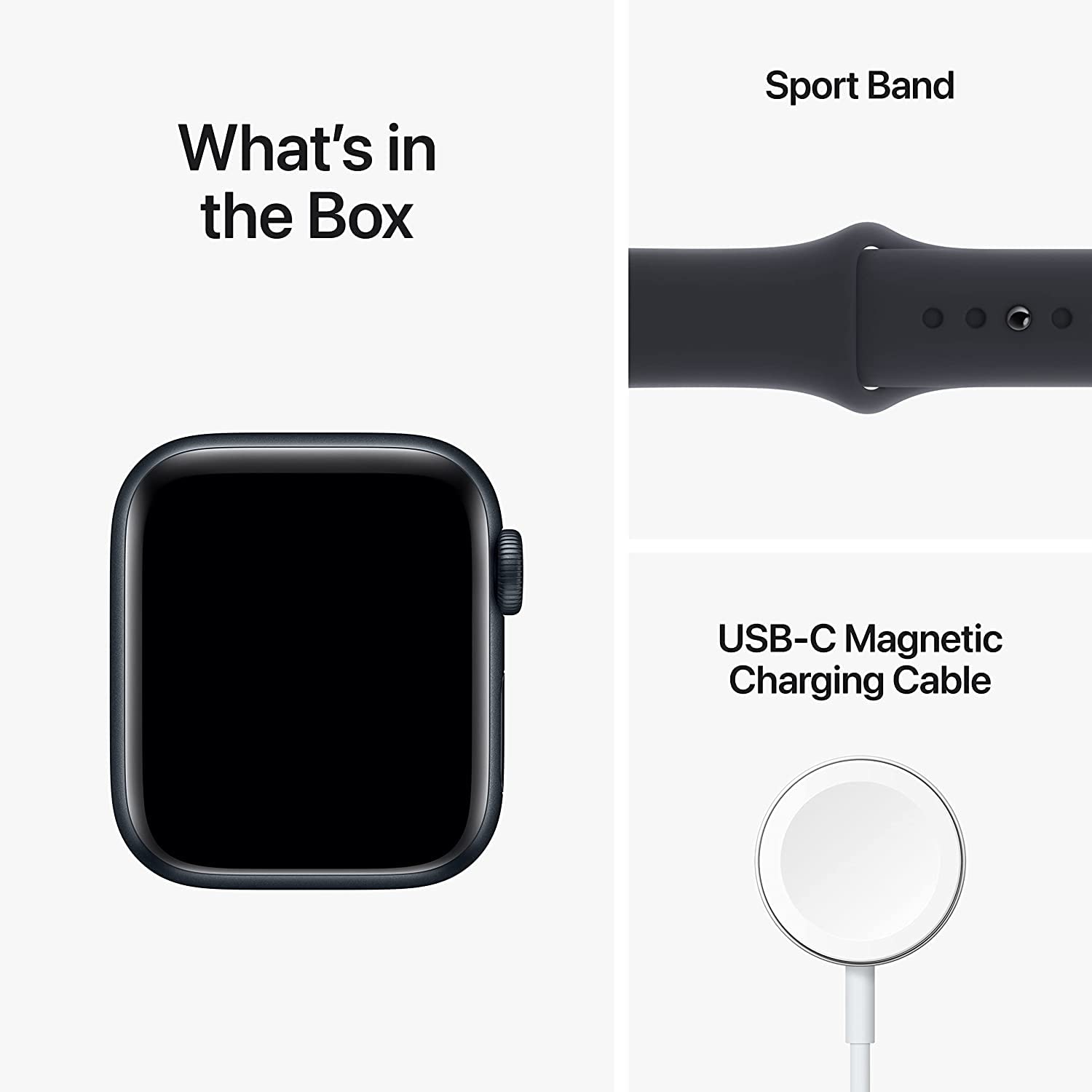 Apple Watch SE 2nd Generation (GPS+Cellular) 40mm Aluminum Case with Midnight Sport Band - S/M