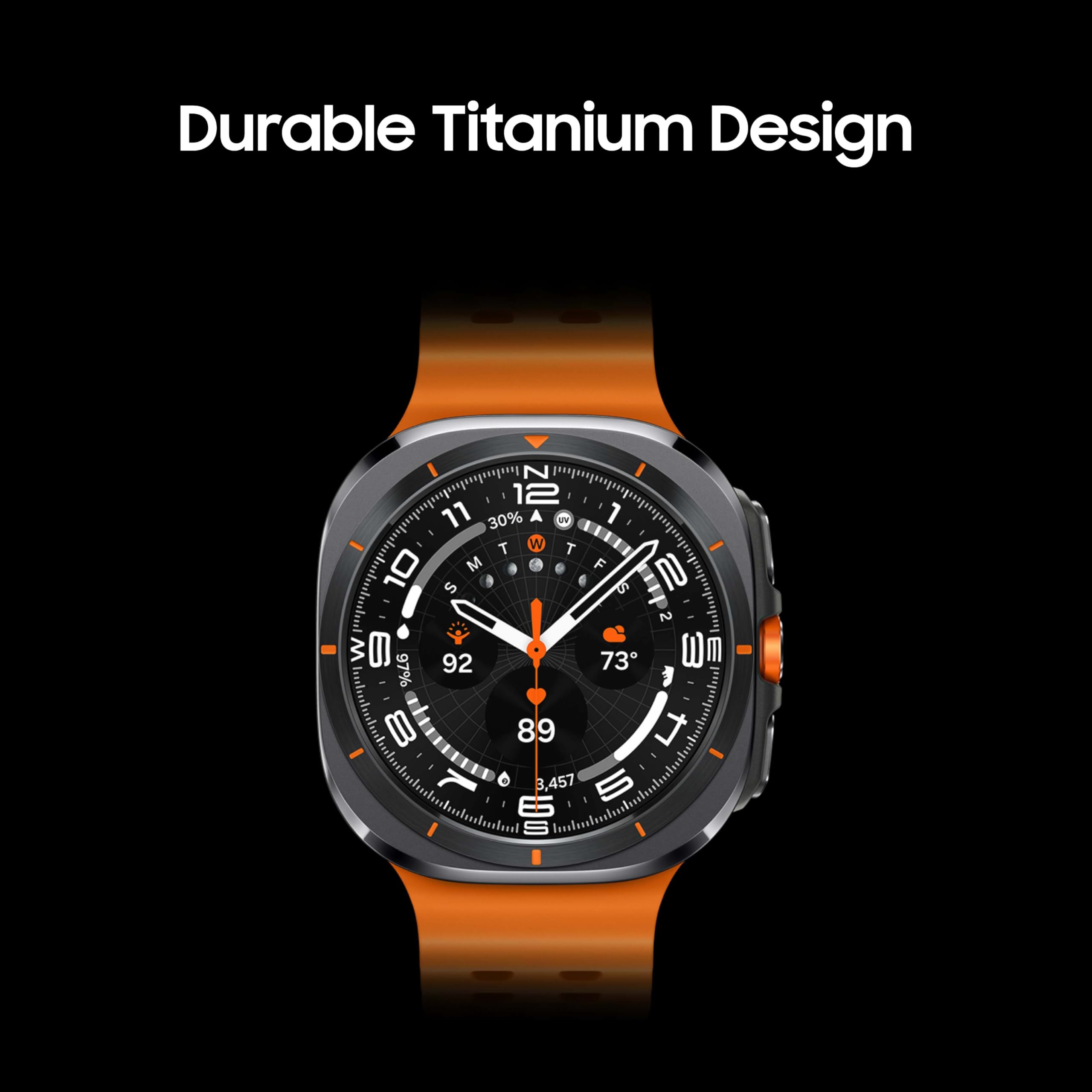 Samsung Galaxy Watch Ultra 47mm LTE - Titanium Orange Marine Band (Gray) - SM-L705UDAAXAA