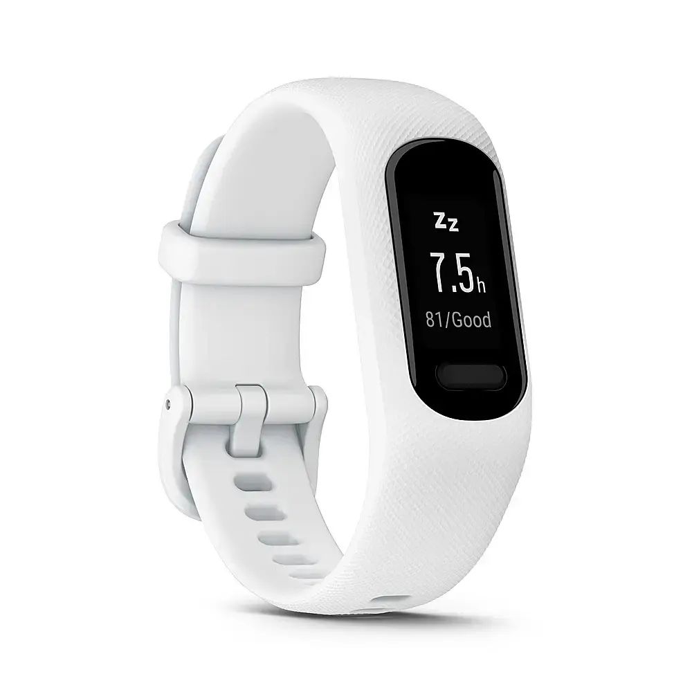 Garmin v?vosmart 5 Smart Fitness Tracker + Heart Rate ? Small/Medium ? White ? 010-02645-01