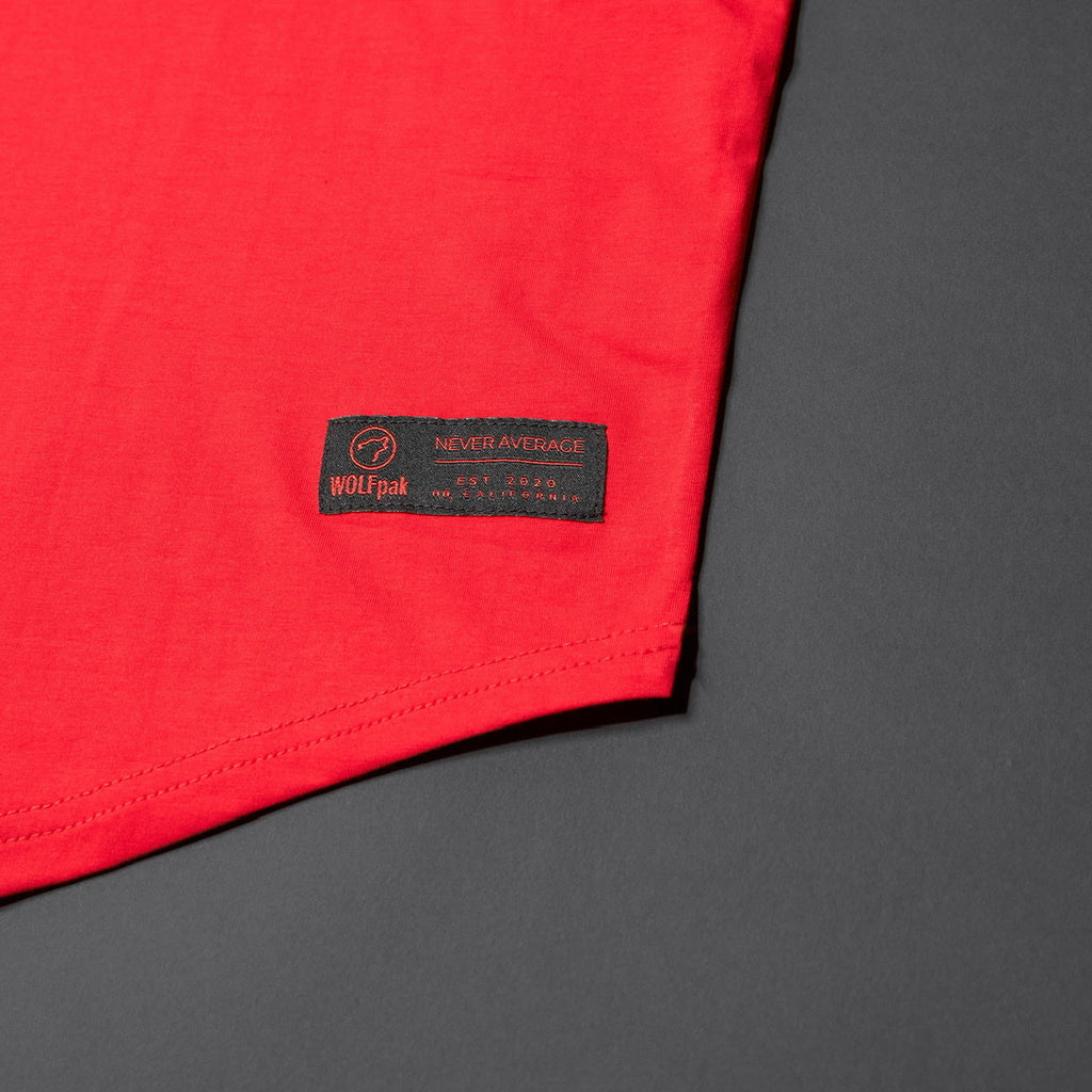 Men's Performance Tank Savage Red w/ Black Border (SALE)