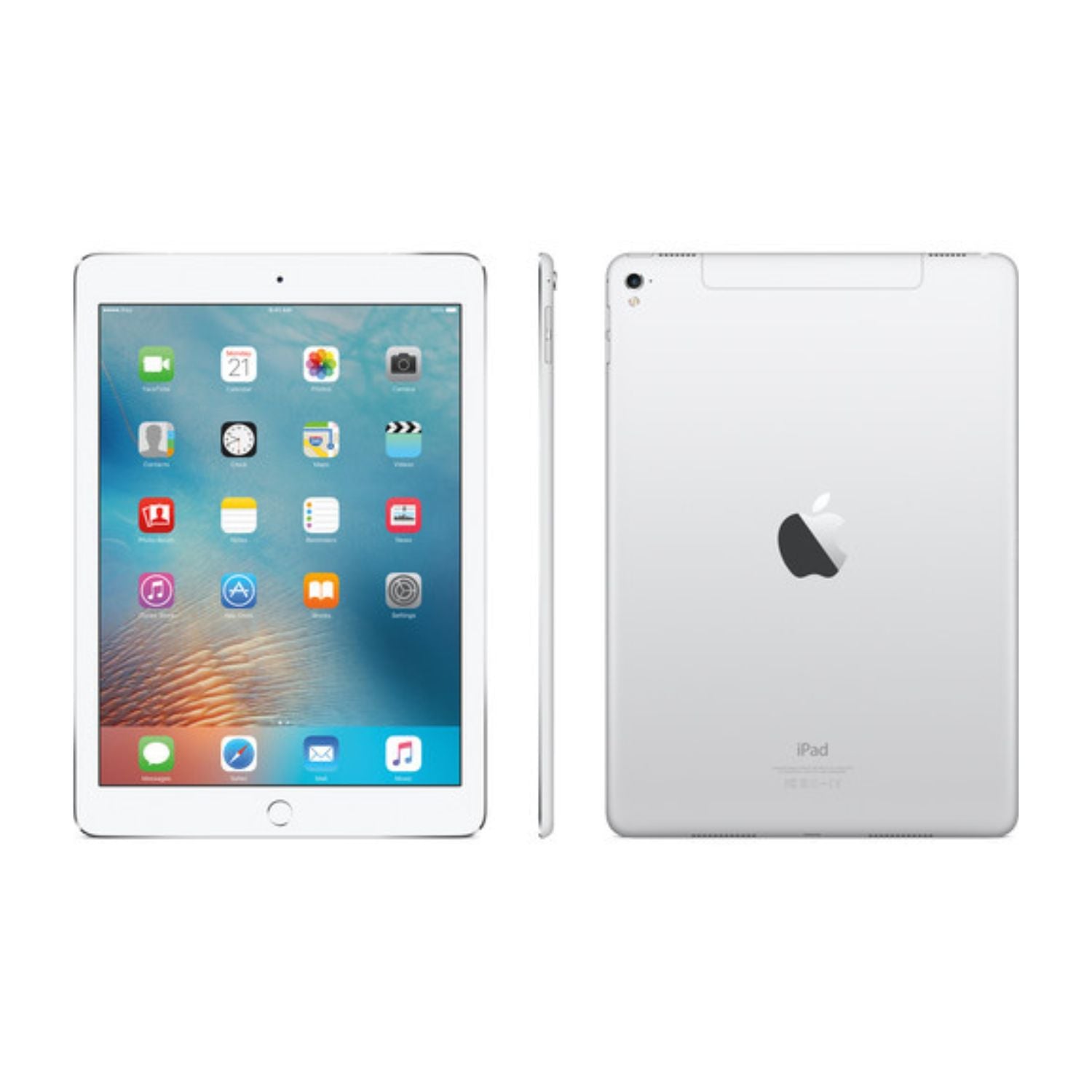 Apple iPad Pro 9.7" (1st Gen, 2016) (Wiƒ??Fi + Cellular) ƒ?? 32GB ƒ?? Silver ƒ?? MLPX2LL/A