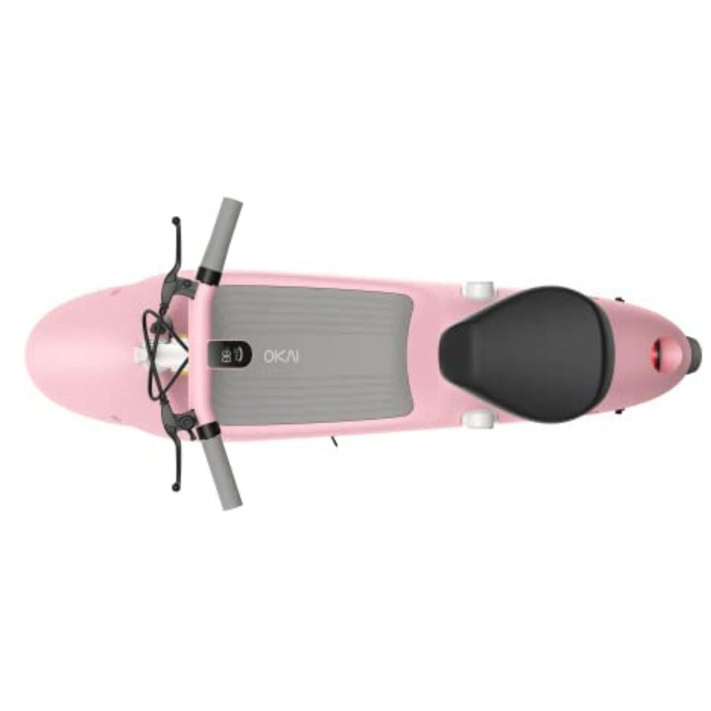 OKAI - Ceetle Pro Electric Scooter with Foldable Seat w/35 Miles Max Range & 15.5mph Top Speed - Pink - EA10C-PINK
