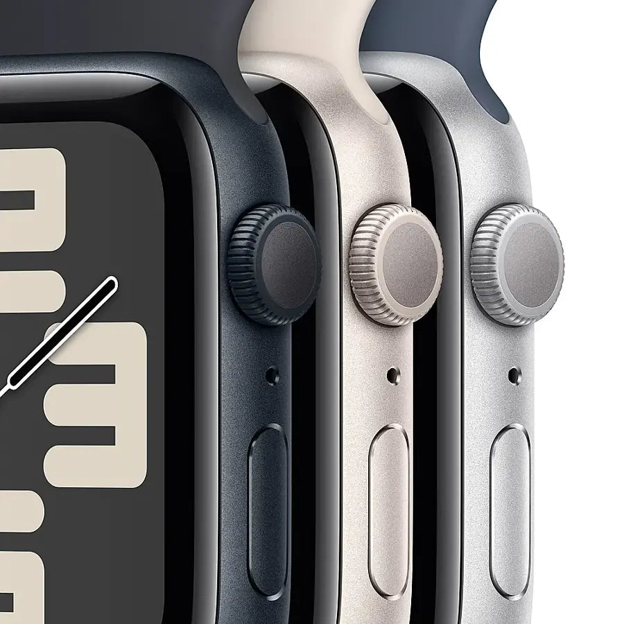 Apple Watch SE 2nd Generation (GPS) ? 44mm ? Starlight Aluminum Case with Starlight Sport Band ? M/L ? MRE53LL/A