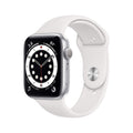 Apple Watch Series 6 44mm Silver Aluminum Case with White Sport Band GPS - M00D3LL/A