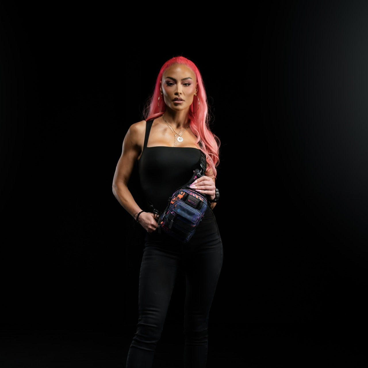 4L Mini Tactical Sling Bag Neon Leopard