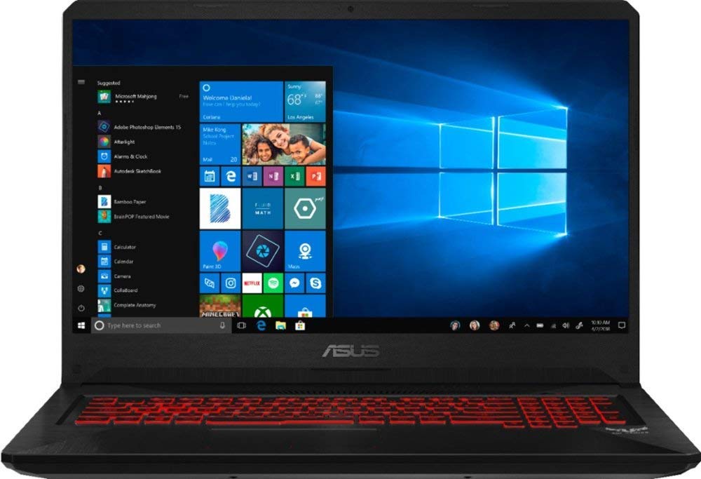 ASUS TUF FX705GM ƒ?? 17.3" FHD ƒ?? Intel Core i7-8750H ƒ?? 16GB RAM ƒ?? NVIDIA GeForce GTX 1060 ƒ?? 512GB SSD ƒ?? Black ƒ?? FX705GM-BI7N5