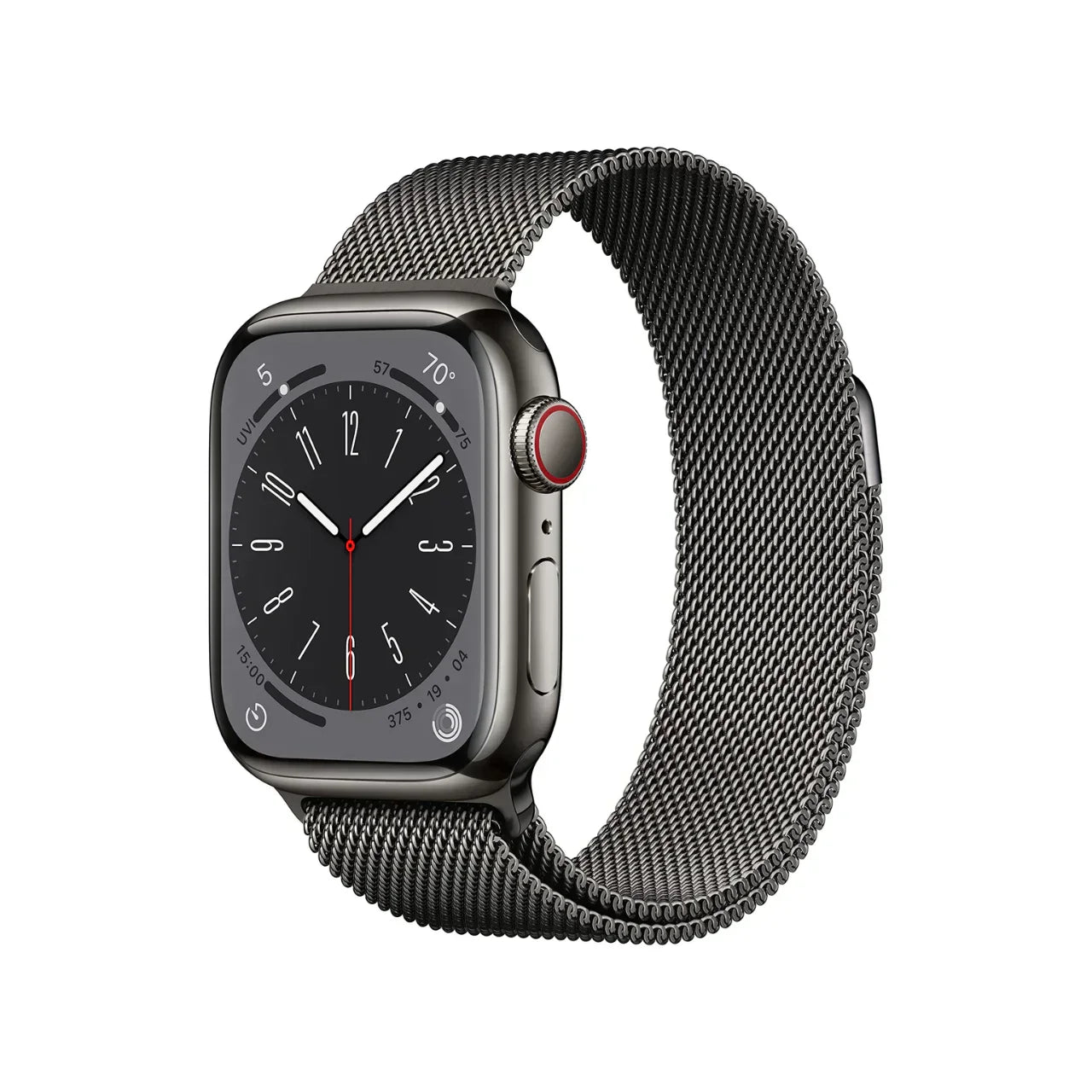 Apple Watch Series 8 GPS+Cell 41MM Stainless Case Milanese Loop - Graphite - MNJL3LL/A