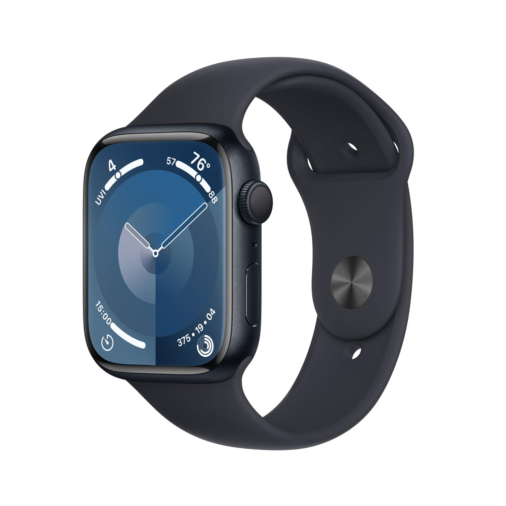 Apple Watch Series 9 GPS 45mm Midnight Aluminum Case with Midnight Sport Band - S/M - MR993LW/A