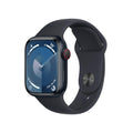 Apple Watch Series 9 (GPS + Cellular) 41mm Aluminum Case with Midnight Sport Band - M/L - Midnight - MRHT3LL/A