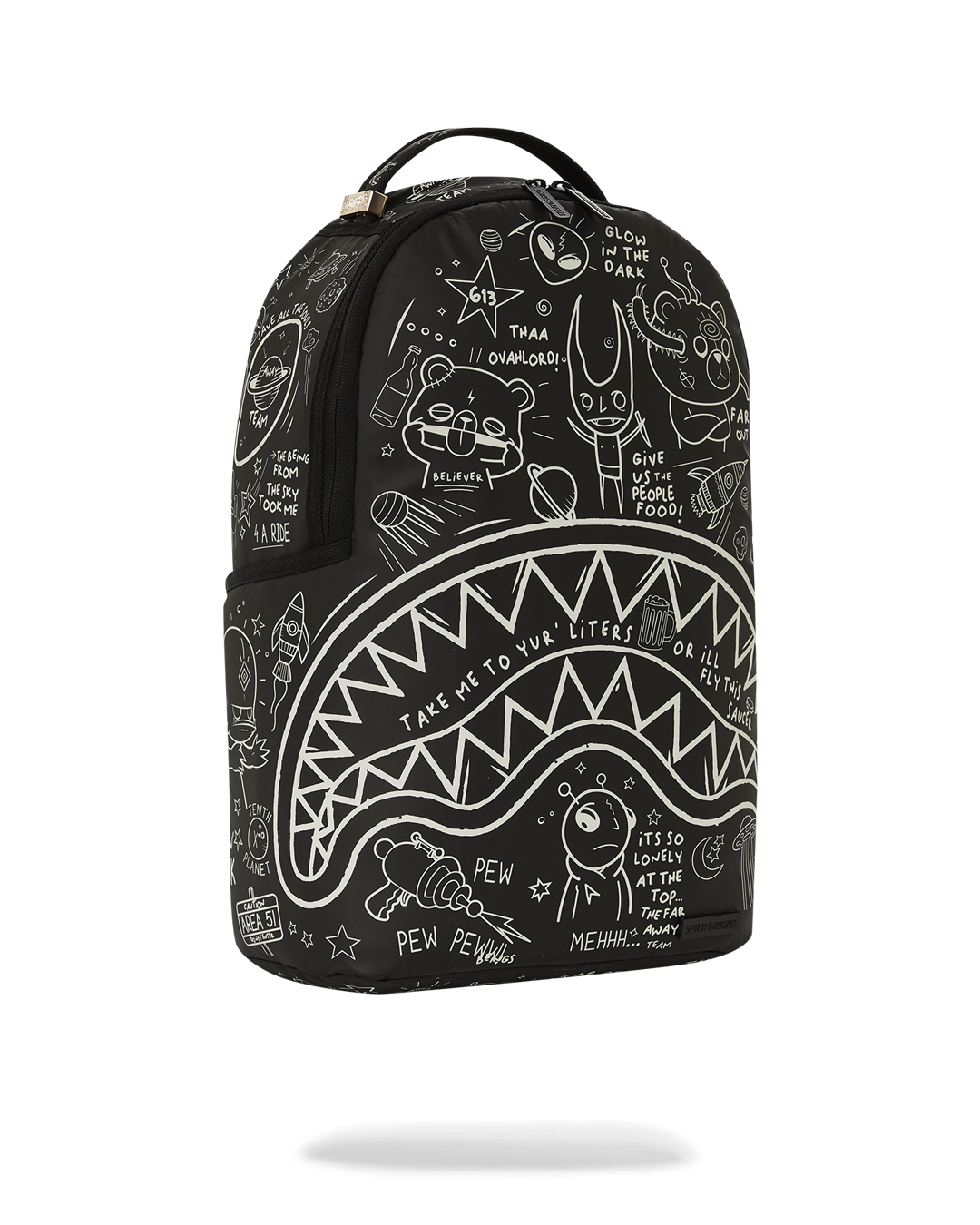 GLOW THE SPACE BACKPACK (GLOW IN THE DARK EFFECT)
