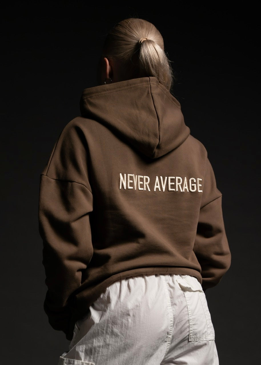 Mocha Brown Zip Up Hoodie (SALE)