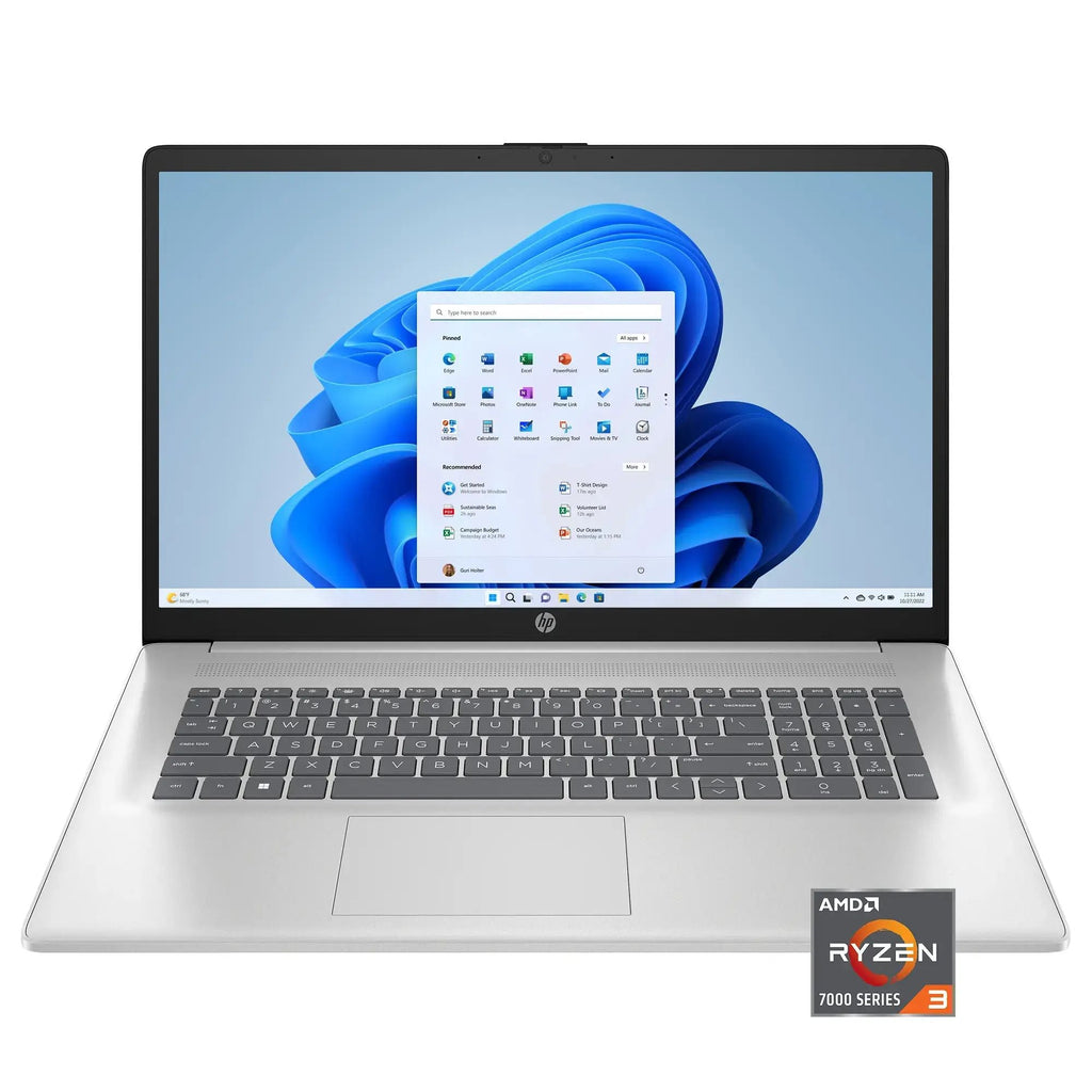 HP Laptop ƒ?? 17.3" HD+ Touch ƒ?? Ryzen 3 7320U ƒ?? 8GB RAM ƒ?? 512GB SSD ƒ?? Silver ƒ?? 17-cp2196nr