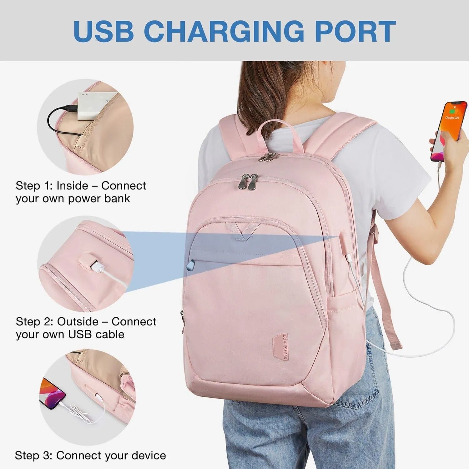 Bonchemin 15.6 inch Laptop Backpacks