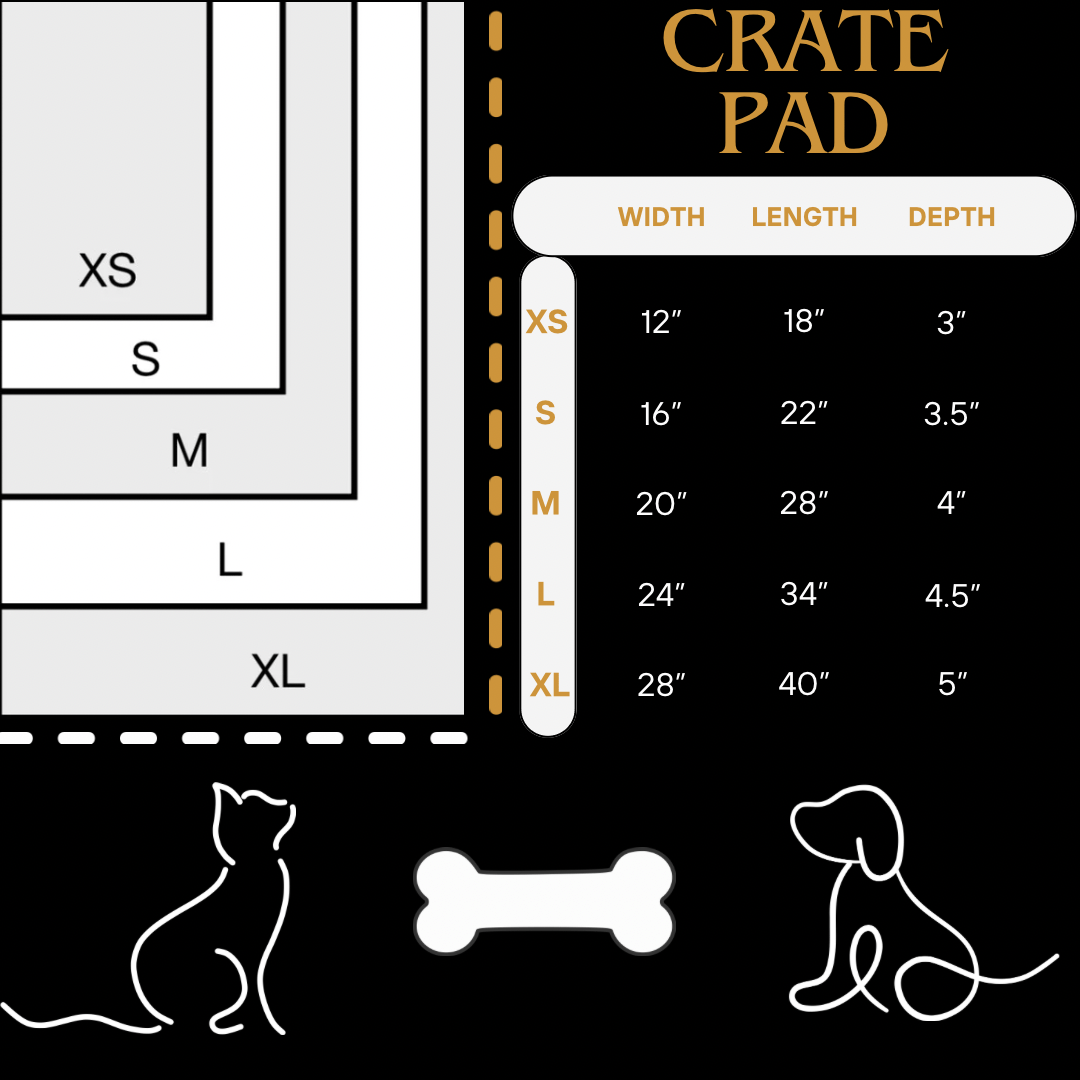 Cream Honeycomb Pet Crate Pad COVER ONLY