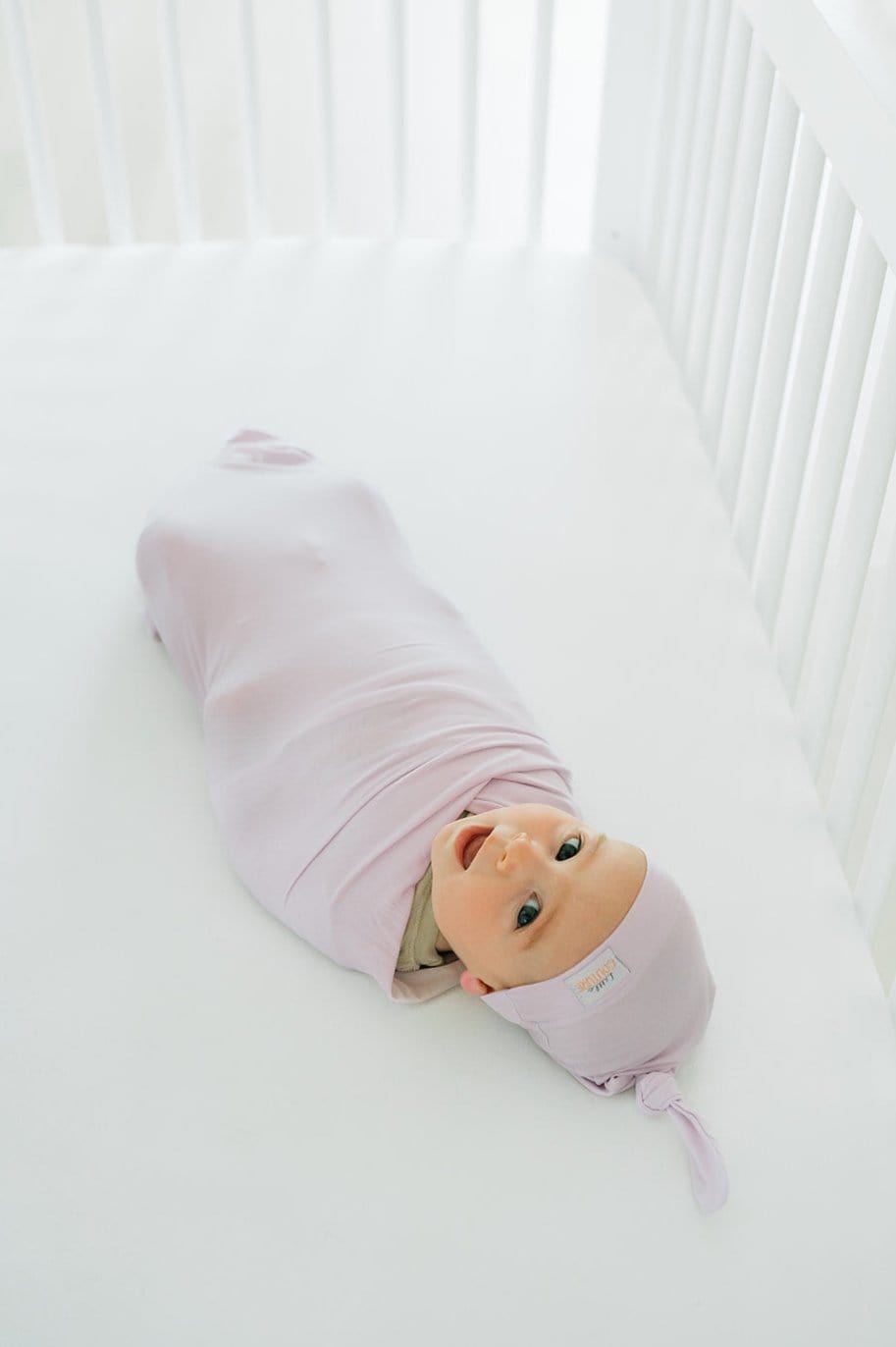 Swaddle and Hat - Lavender