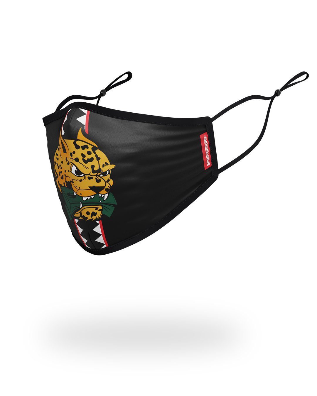 ADULT SPUCCI LEOPARD FORM FITTING FACE MASK
