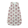 Red Ribbon Bows Wearable Minky Blanket