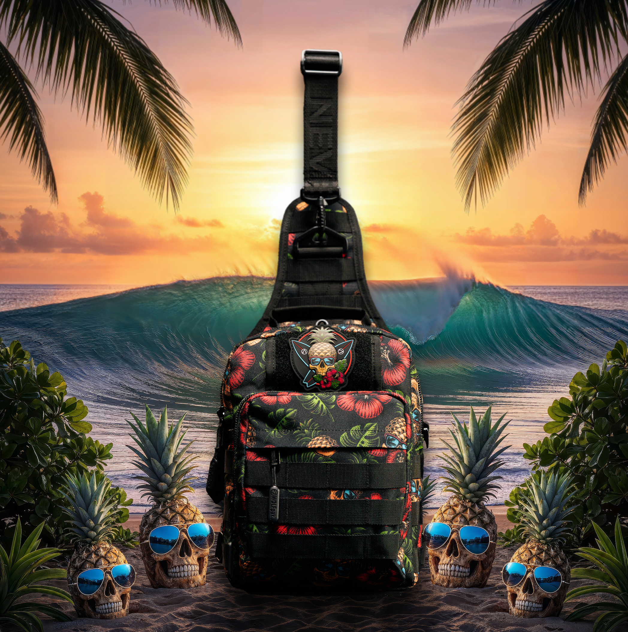 9L Tactical Sling Bag Tropical Rebellion