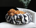 Cloudy Day Black Pet Bed