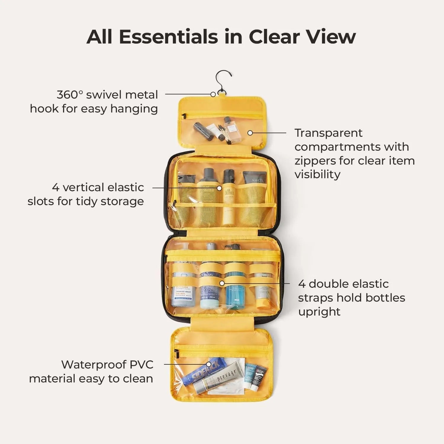 Paz Hanging Toiletry Bag