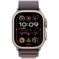 Apple Watch Ultra 2 (GPS + Cellular) 49mm Titanium Case with Indigo Alpine Loop - Medium - Titanium - MRET3LL/A