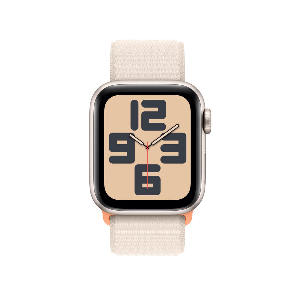 Apple Watch SE 2nd Generation (GPS + Cellular) 44mm Starlight Aluminum Case with Starlight Sport Loo