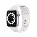 Apple Watch Series 6 (GPS, 40mm) - Silver Aluminum Case with White Sport Band - MG283LL/A