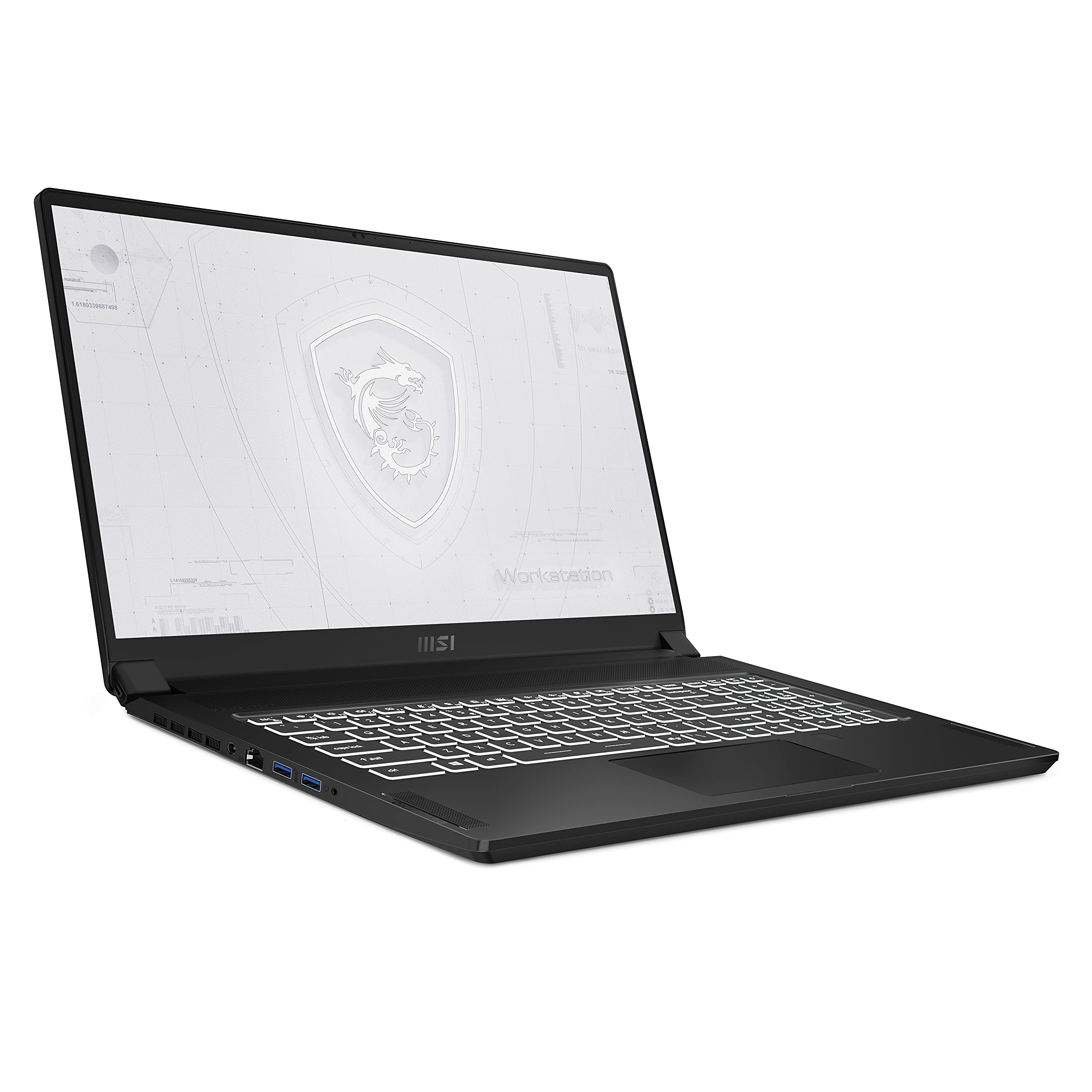 MSI WS76 11UK-470 17.3" Laptop - i7-11800H - 32GB RAM - NVIDIA Quadro RTX A3000 - 1 TB SSD - Black - WS7611470