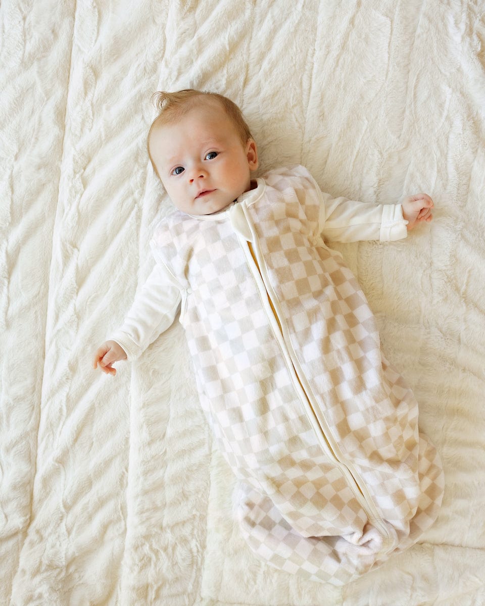 Oat Check Wearable Minky Blanket